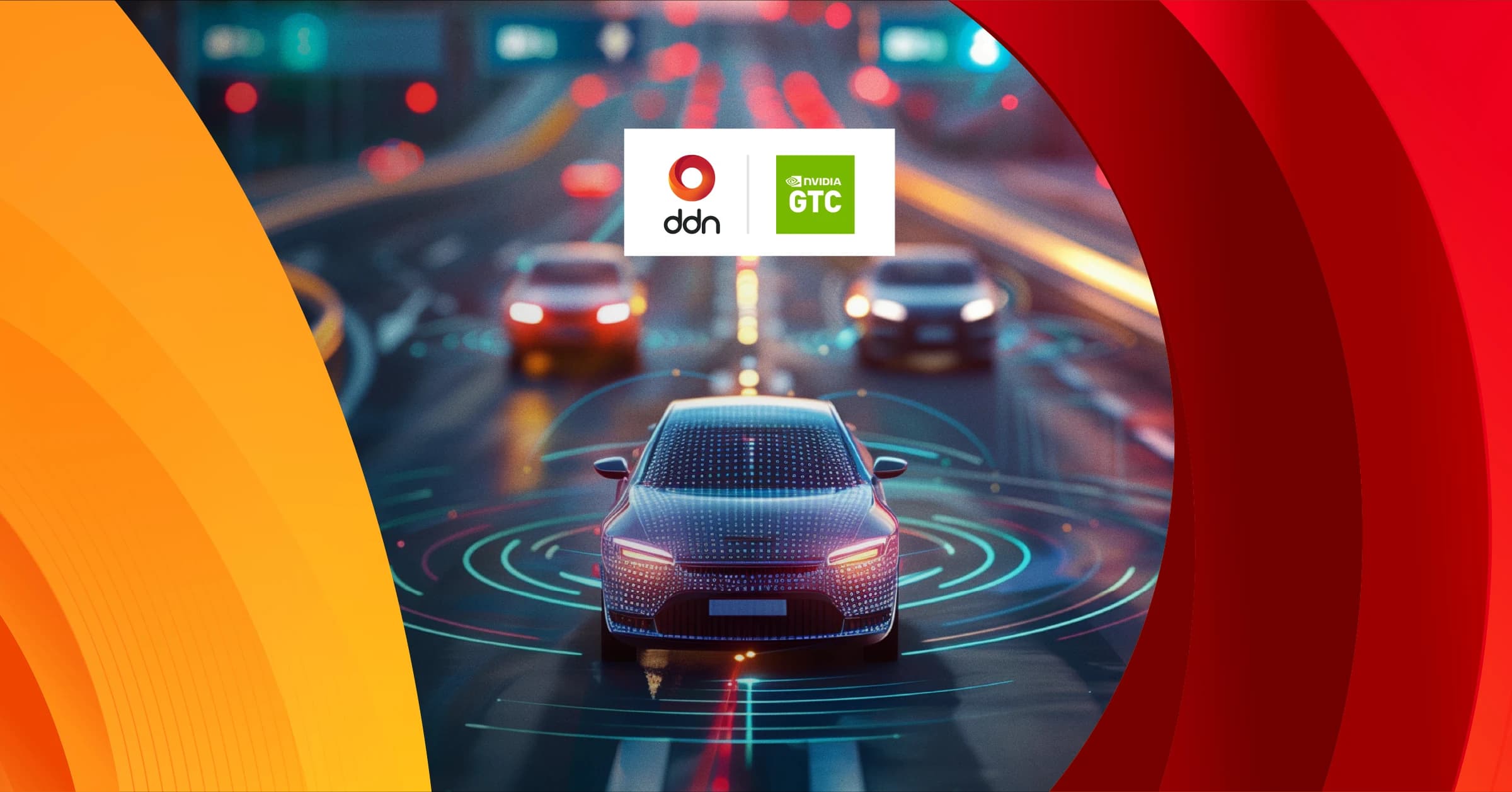 DDN autonomous driving campaign creative for NVIDIA GTC